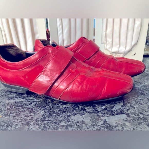 Paul Green Munchen red leather loafers - Picture 5 of 9